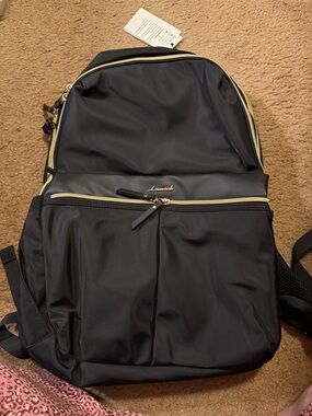 Lovevook Black Backpack with Gold Accents Large Capacity New with Tags